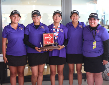 Kirtland Central Lady Broncos Finish Second at NMAA 4A State Golf Tournament.