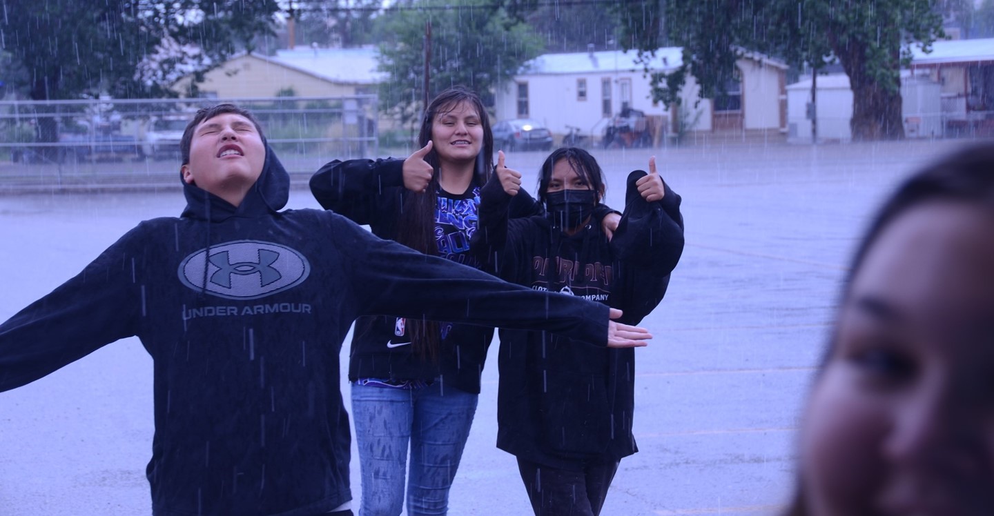 Enjoying the rain